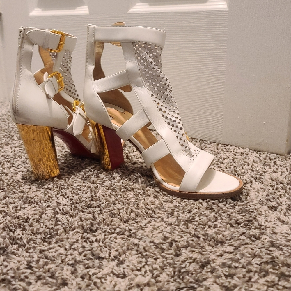 Christian Louboutin Summer Red Bottom Sandals Wedges With He